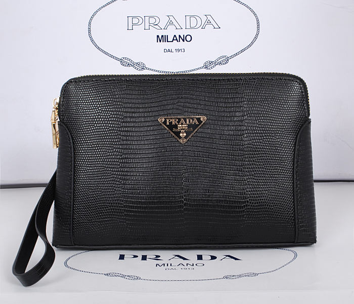 Prada borsetta in pelle nera piccola borsa 8603-2